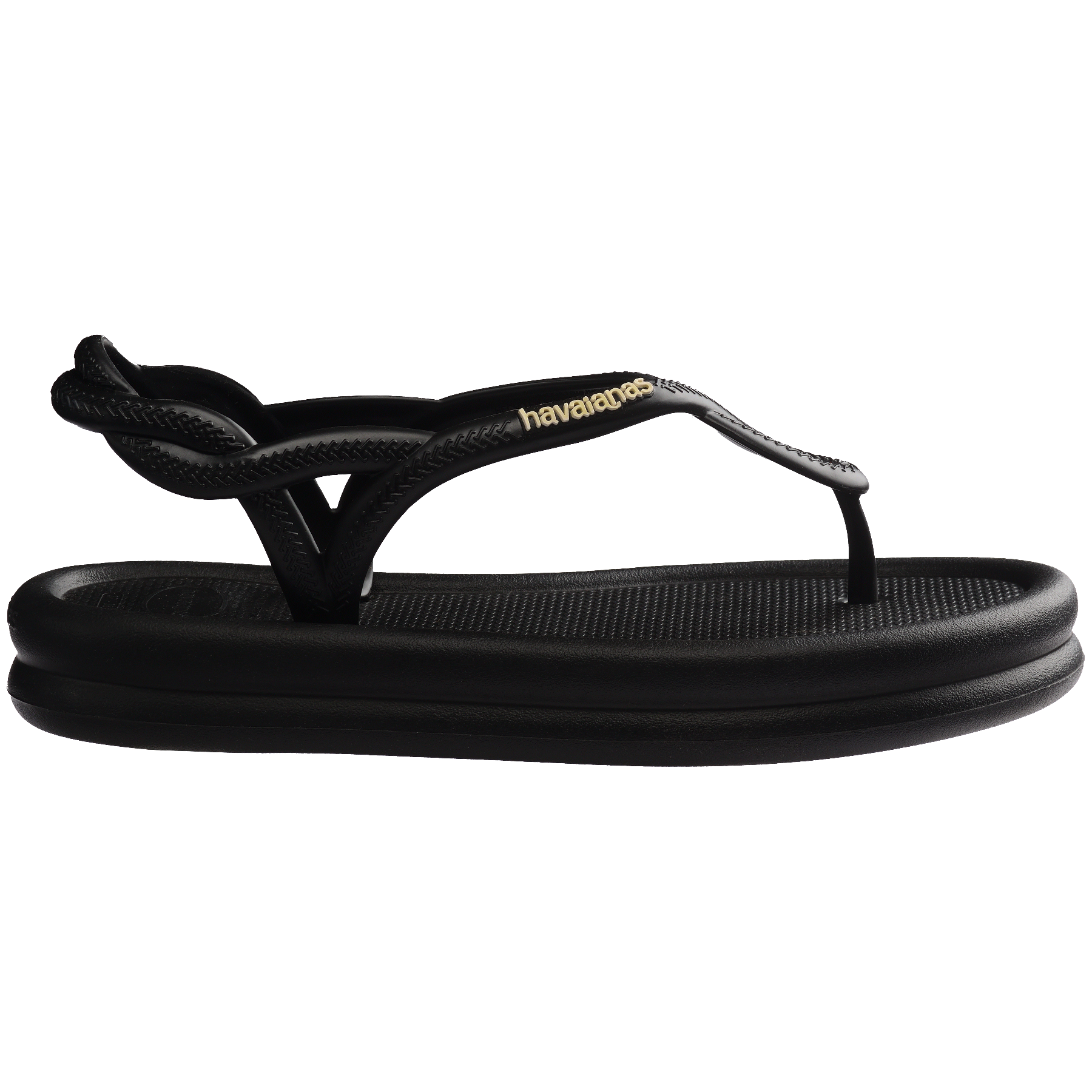 Women's Luna Puffed Sandals - BLACK